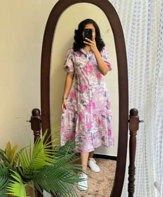KAMAYRA Flared/A-line Gown(Purple)