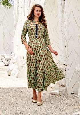 chukchuk Flared/A-line Gown(Green)