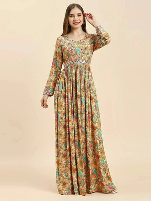 Madhuram Anarkali Gown(Multicolor)