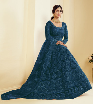 LADY SHOPI Flared/A-line Gown(Dark Blue)
