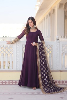 Afsana Anarkali Gown(Purple)