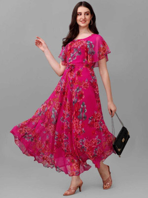 apnafashion Flared/A-line Gown(Pink)