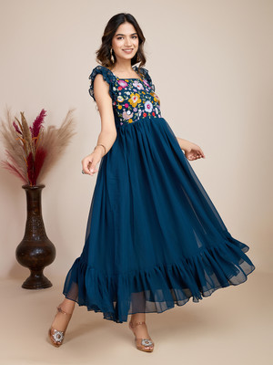 SINCERO Anarkali Gown(Dark Blue)