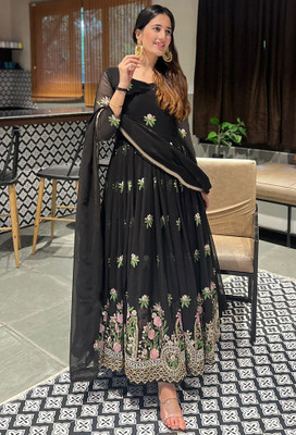Kedar Fab Anarkali Gown(Black)