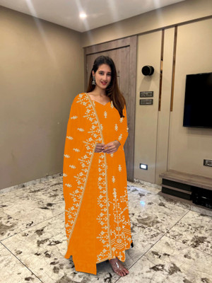 Janardan Anarkali Gown(Yellow)