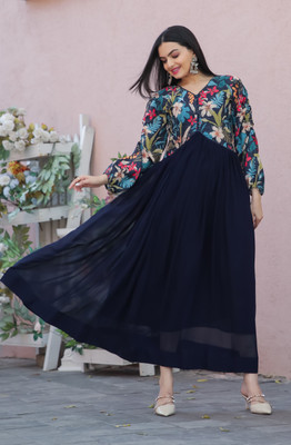 Tilton Flared/A-line Gown(Blue)