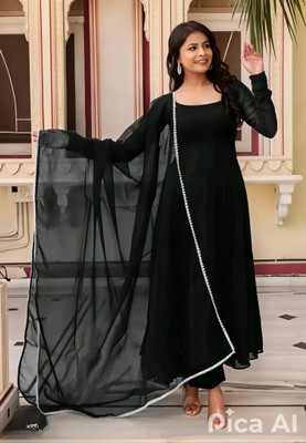 S2DCLOTHING Anarkali Gown(Black)