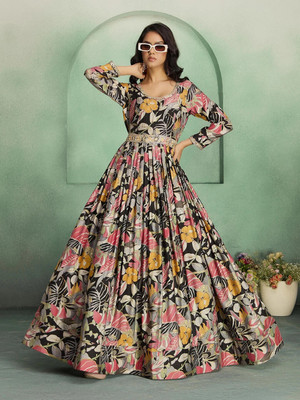 Madhuram Anarkali Gown(Multicolor)