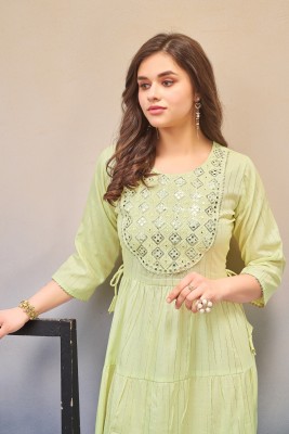 TIPS&TOPS Anarkali Gown(Light Green)