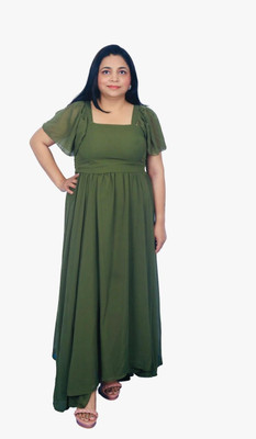 brothers collection Flared/A-line Gown(Green)