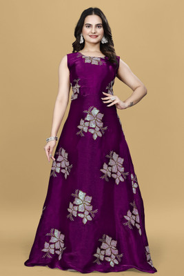 Julee Flared/A-line Gown(Purple)