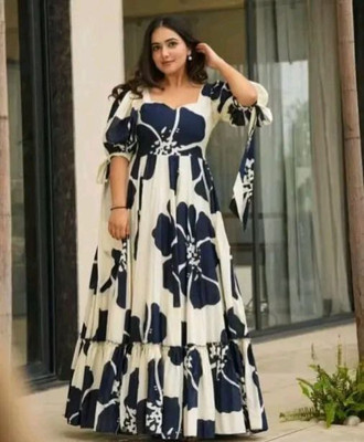 swara creation Women Self Design Anarkali Kurta(Pink)