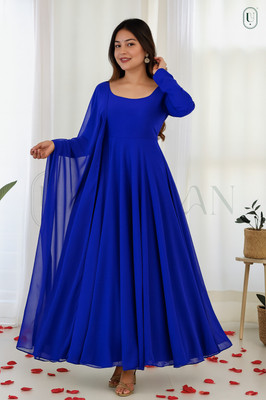 Ugaan Anarkali Gown(Blue)