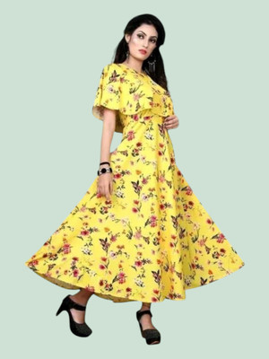 Db Fashion Vbz Flared/A-line Gown(Blue)