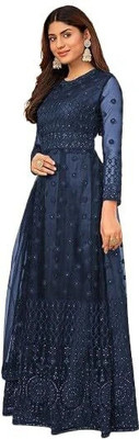 HouseOfCommon Anarkali Gown(Dark Blue)