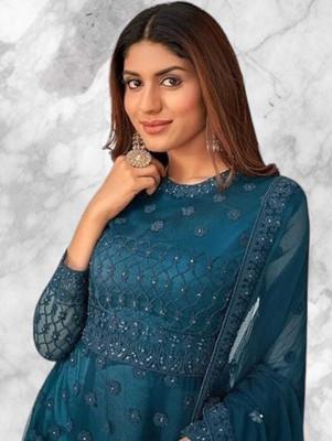 Beautypiie Anarkali Gown(Green)