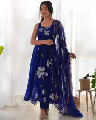 iEthniya Anarkali Gown(Blue)