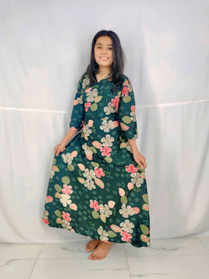 JB CREATION Anarkali Gown(Multicolor)
