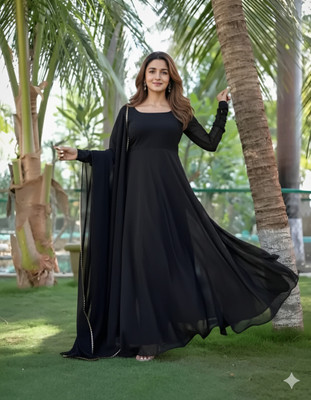FABHUMAN Anarkali Gown(Black)