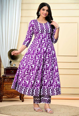 NANERA Flared/A-line Gown(Purple)