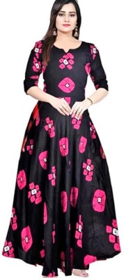 vinayak fashion Flared/A-line Gown(Multicolor)