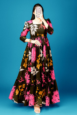 RKC STUDIO Anarkali Gown(Black)