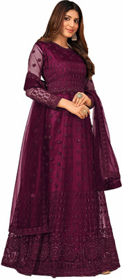 LADY SHOPI Flared/A-line Gown(Multicolor)