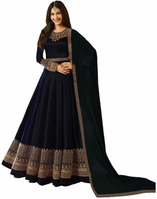 PRIYANSHU FASHION Anarkali Gown(Blue)