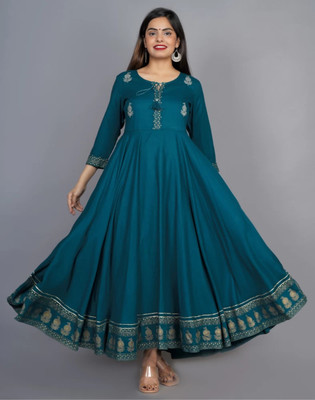 deepcreek Anarkali Gown(Light Green)