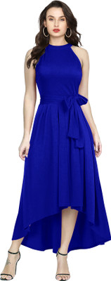 HEER FASHION Straight Gown(Blue)