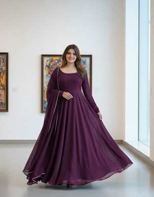 Yaasa Anarkali Gown(Purple)