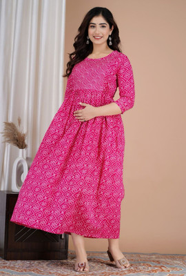 ATHARVSTYLES Anarkali Gown(Pink)