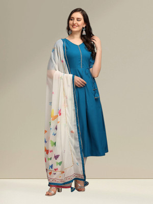 HELWIN DESIGNER Anarkali Gown(Blue)