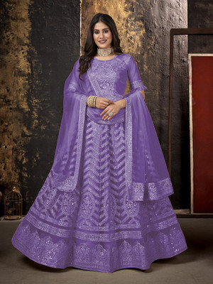 Julee Flared/A-line Gown(Purple)