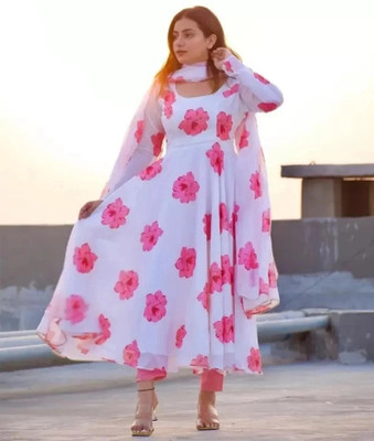 A A ITALIA Anarkali Gown(Pink)