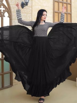 Primesky Anarkali Gown(Black)