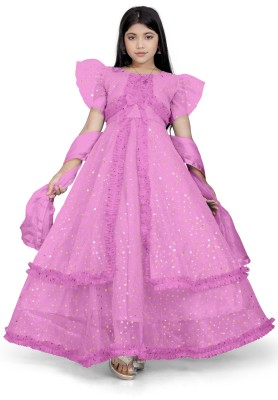 LIZORD Anarkali Gown(Pink)