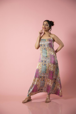 Urban Sundari Flared/A-line Gown(Multicolor)