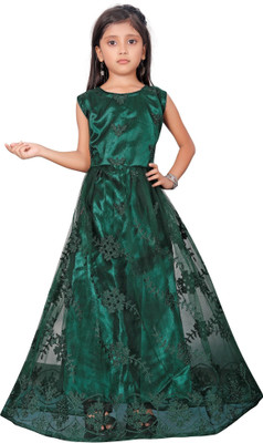 LADY SHOPI Anarkali Gown(Green)