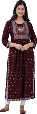 Afaaf Export Anarkali Gown(Maroon)