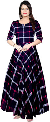SILVER ORGANISATION Flared/A-line Gown(Pink)