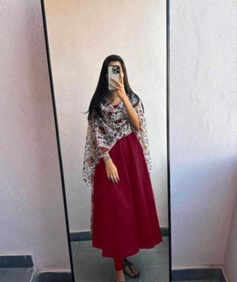 Bello Anarkali Gown(Maroon)