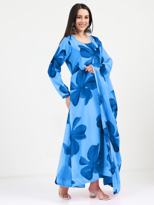 Raiyani Fashion Flared/A-line Gown(Blue)