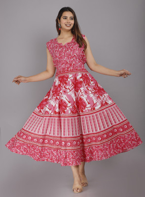 ANUNJA Flared/A-line Gown(Pink)