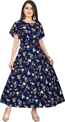 Db Fashion Rr Flared/A-line Gown(Blue)