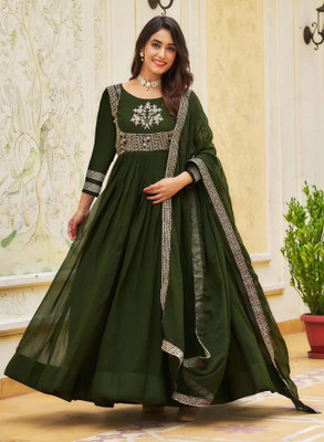 Kedar Fab Anarkali Gown(Green)