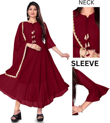 VSPCreation Anarkali Gown(Maroon)