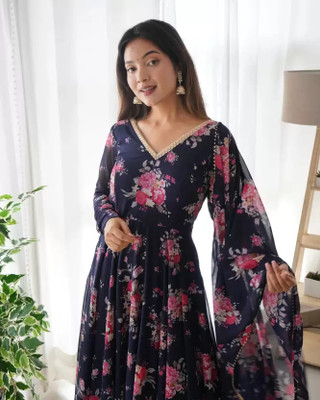 iEthniya Flared/A-line Gown(Multicolor)