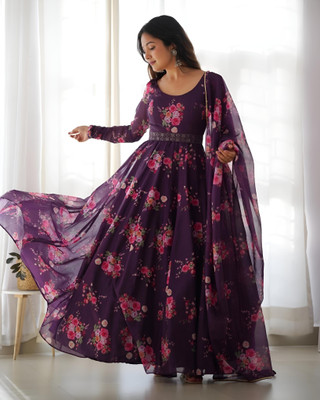 Ugaan Anarkali Gown(Purple)