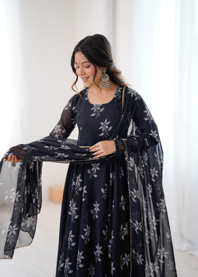S2DCLOTHING Anarkali Gown(Black)